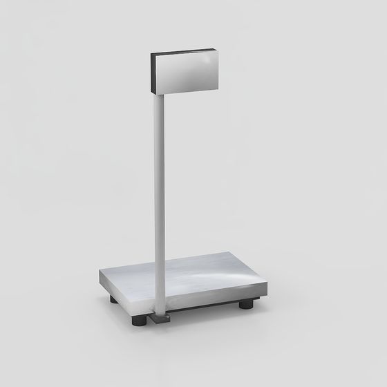 Modern Minimalist Weight Scale 3D Model
