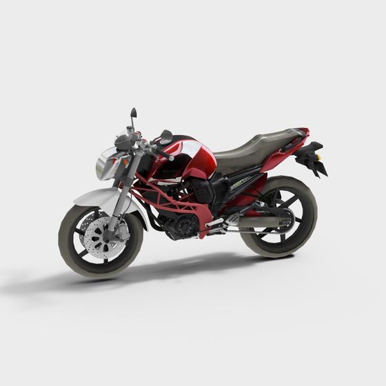 Urban Racer 3D model - Low Polygon Motorcycle