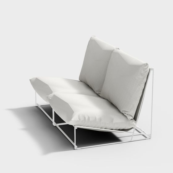Elegant Minimalist Sofa Chair 3D model