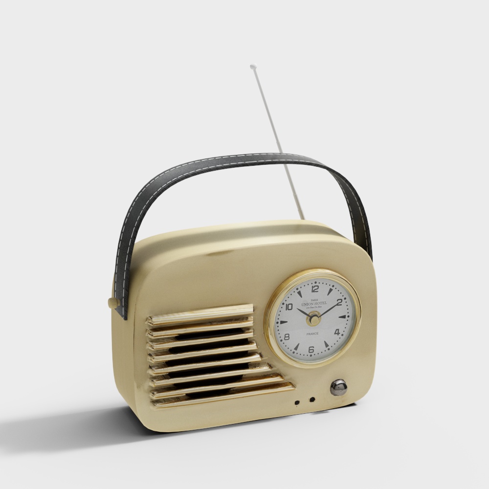 55202+Table+Clock+Nostalgie+Handle+20x22cm