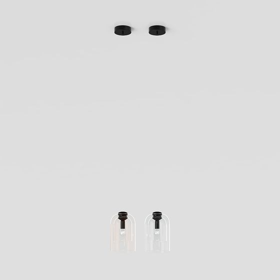 Minimalist Glass Lantern 3D model