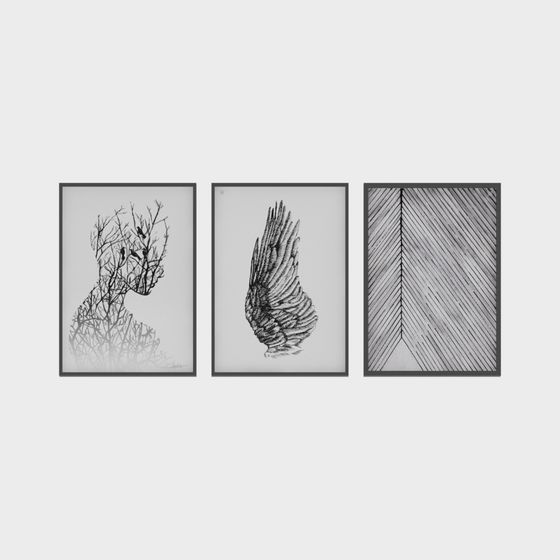 Nature's Wings 3D Model for Creative Projects