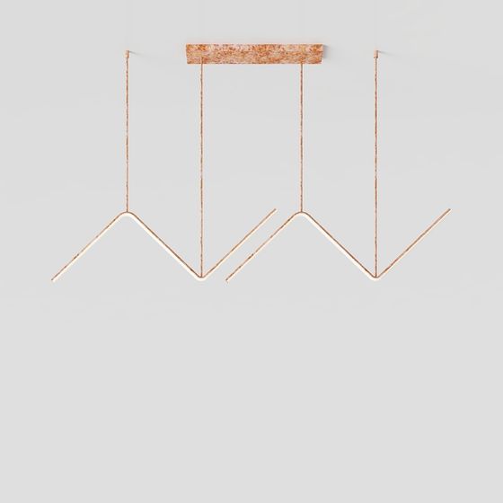 Wave Pendant Light 3D model