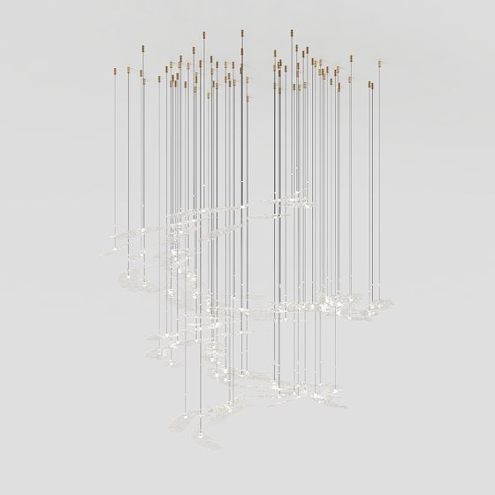 Crystal Waterfall 3D model