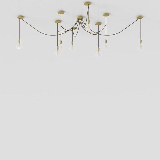 Vintage Pendant Light 3D model for Modern Interiors