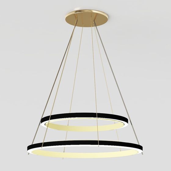 Elegant Modern Chandelier 3D model