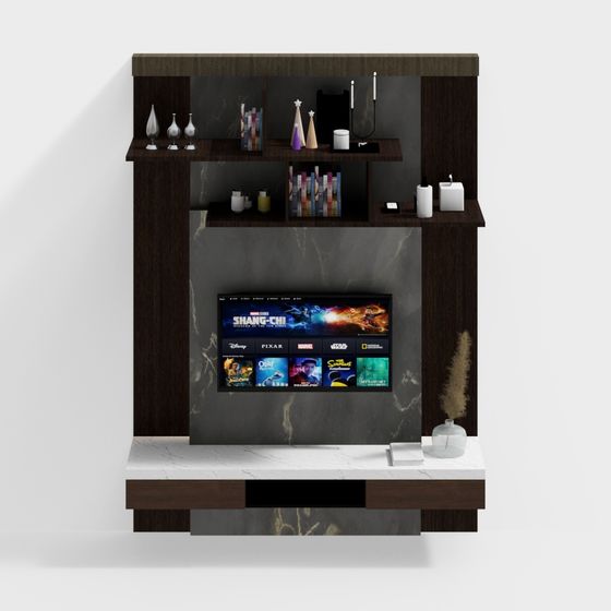 Luxurious Modern TV Cabinet 3D model