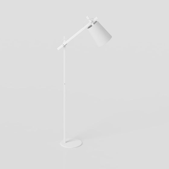 Minimalist Low-Poly Floor Lamp 3D model