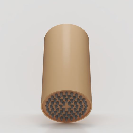 Low Poly Honeycomb Tube 3D model for Creative Design
