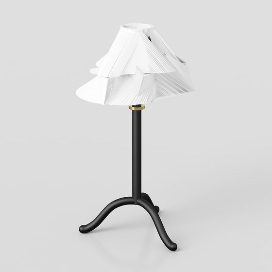 Elegant Low-Poly Table Lamp 3D model