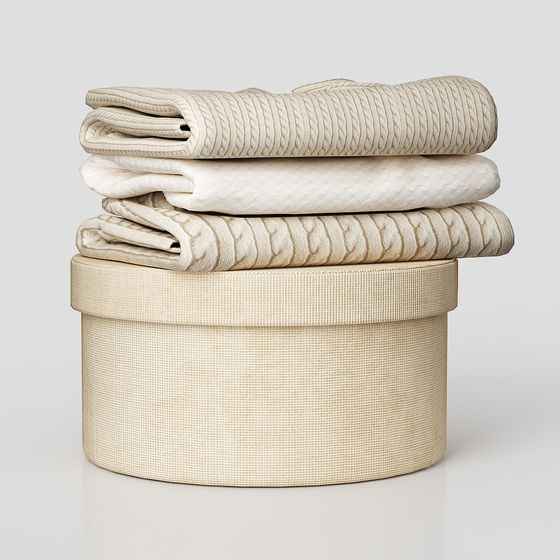 Low Poly Cozy Storage Box 3D model