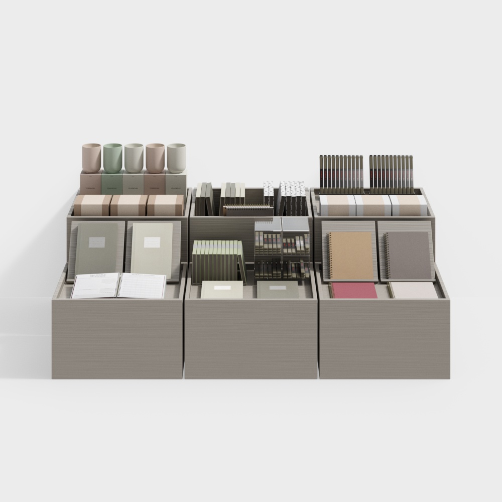 Papeterie Ladenregal