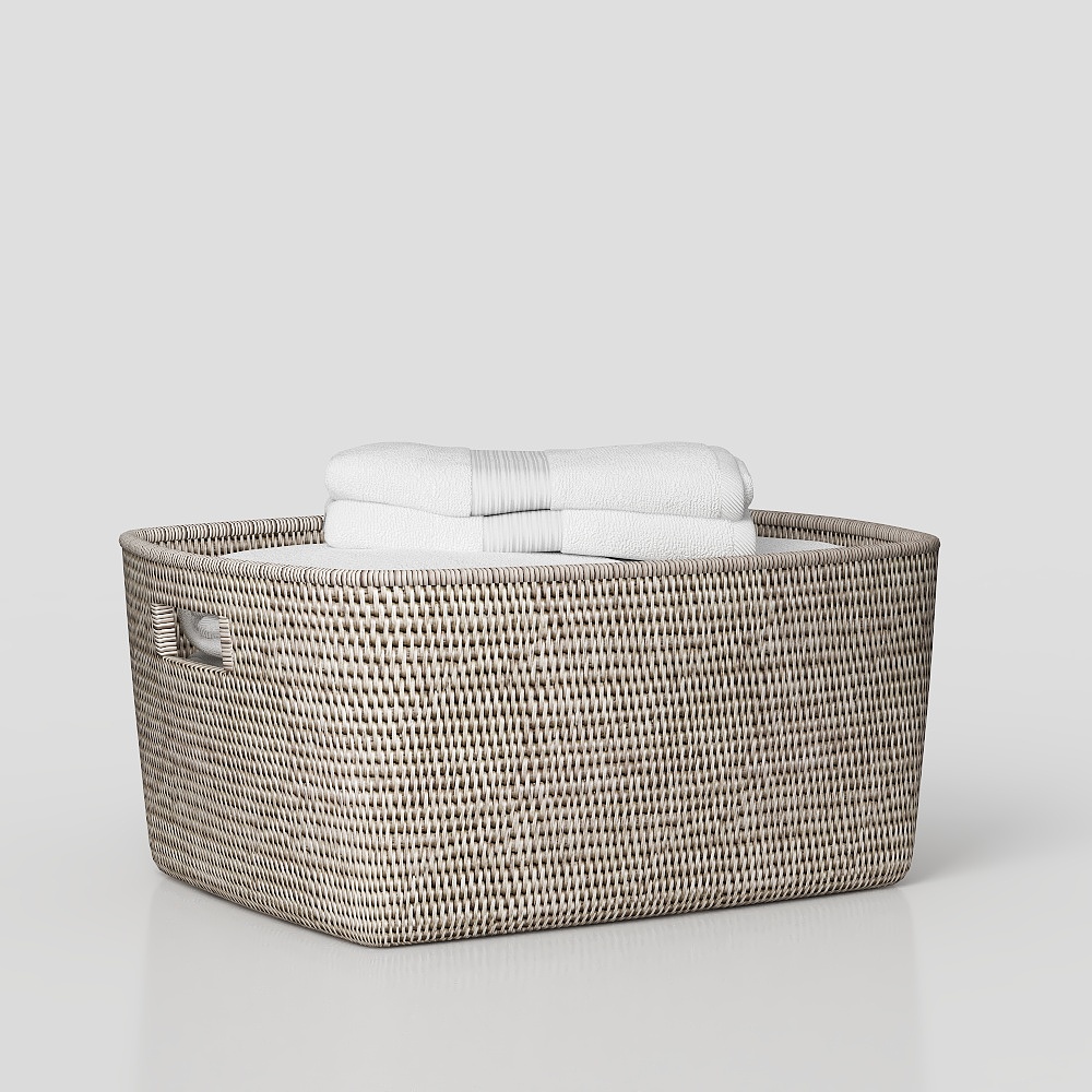 Laundry Basket in the Bathroom