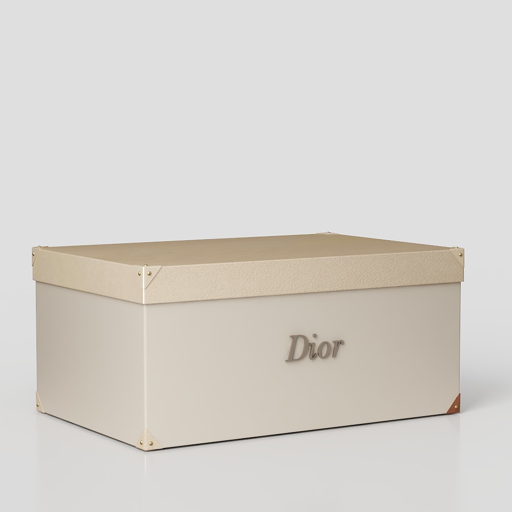 Dior Leather Storage Box 3D model