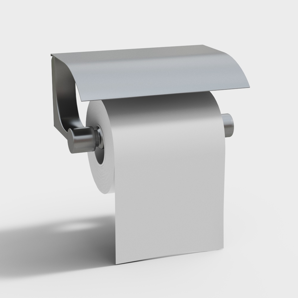 Minimalist Toilet Paper Holder 3D model