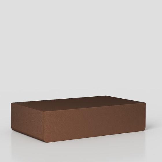 Retro Leather Coffee Table 3D model