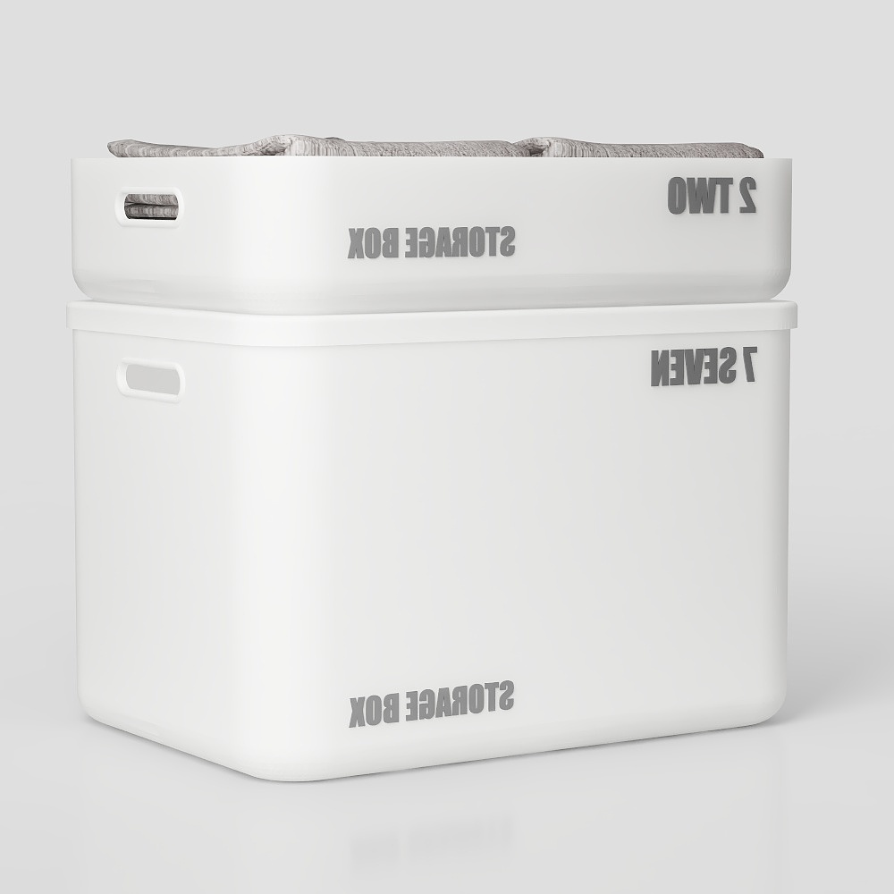 Minimalist Storage Box Duo 3D model