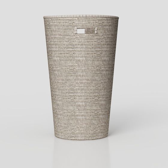 Woven Trash Bin 3D model - Minimalist Design