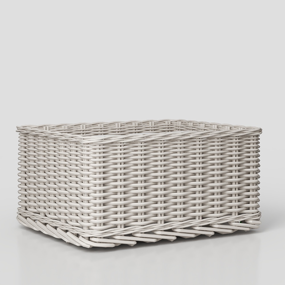 編まれたラタンのティッシュ収納バスケット