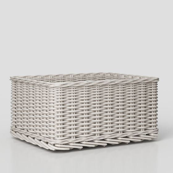 編まれたラタンのティッシュ収納バスケット