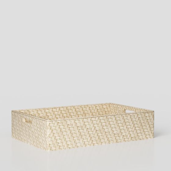 Chic Woven Basket 3D model for Style and Function