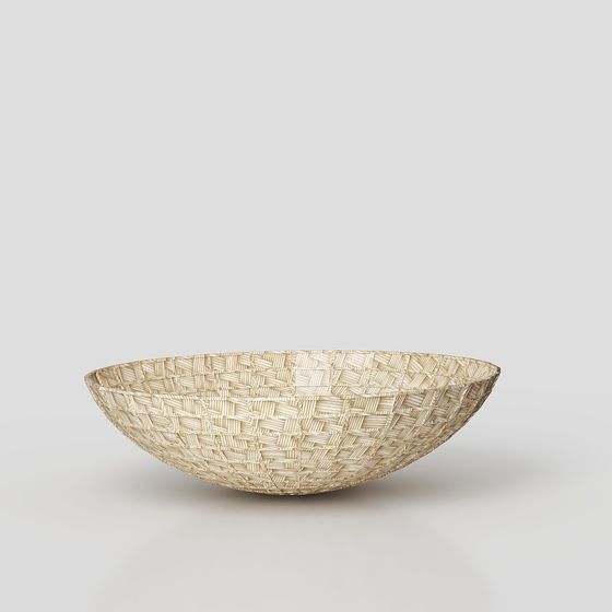 Low-Poly Woven Bowl 3D model