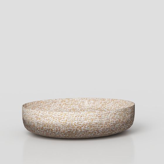 Exquisite Woven Basket 3D model