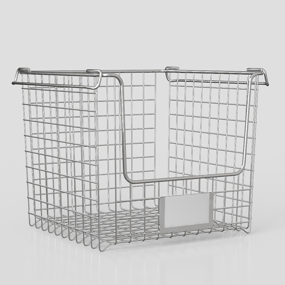 Metal Mesh Storage Basket 3D model