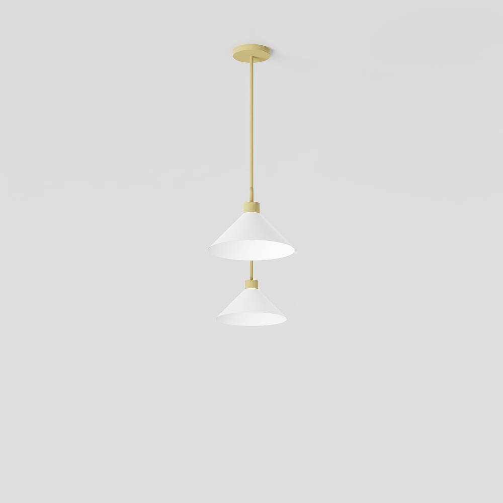 Elegant Low-Poly Chandelier 3D model