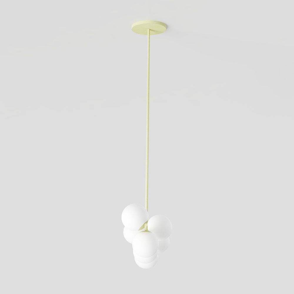 Elegant Low-Poly Chandelier 3D model