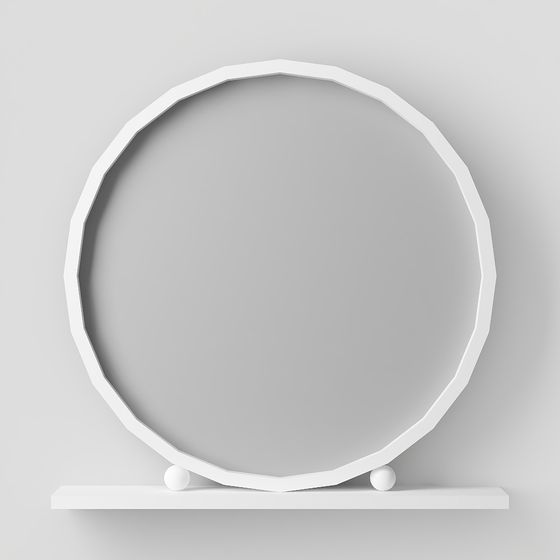 Elegant Octagonal Mirror 3D model