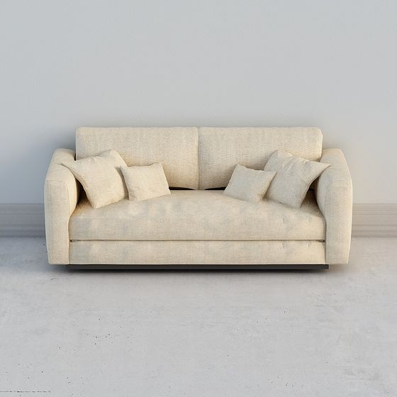 Stylish Low-Polygon 3D Sofa Model