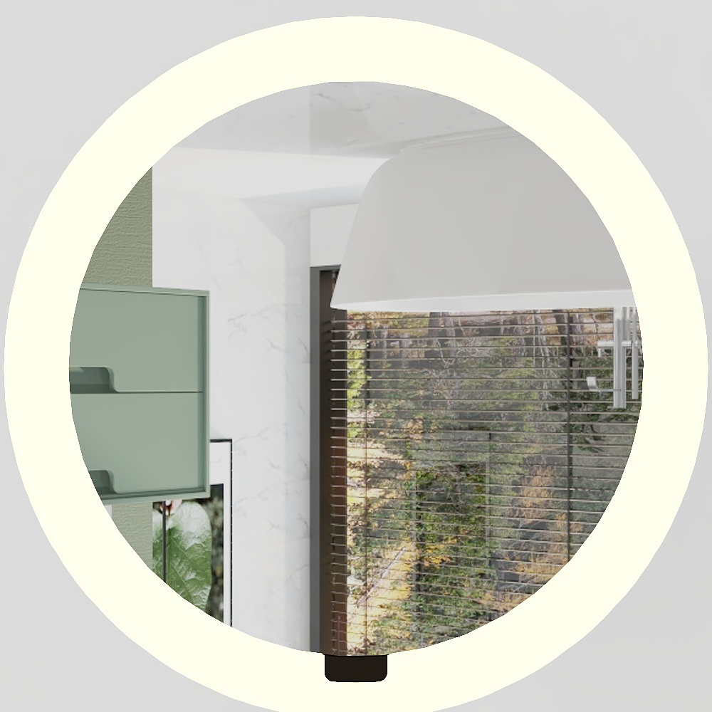 Aili Show - Bathroom Hardware - Battery Makeup Mirror - 0796