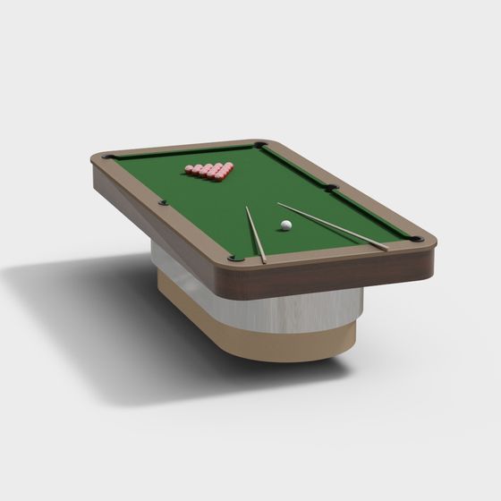 Realistic Billiard Table 3D model