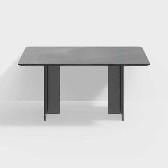 Urban Style Dining Table 3D model for Modern Spaces