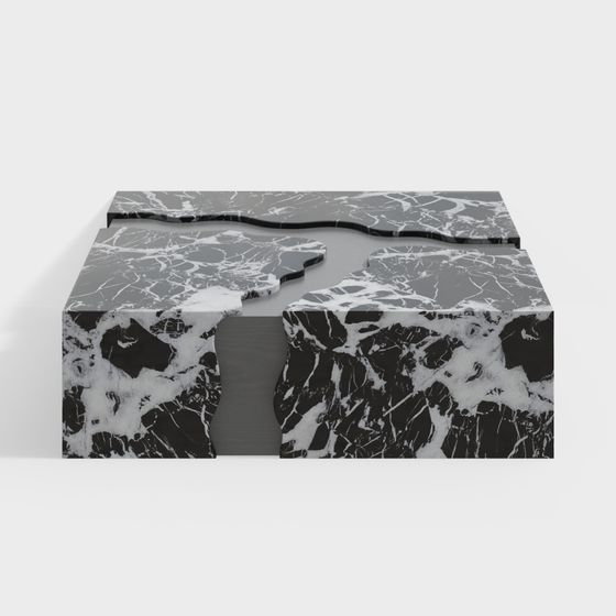 Marble Wave Table 3D model