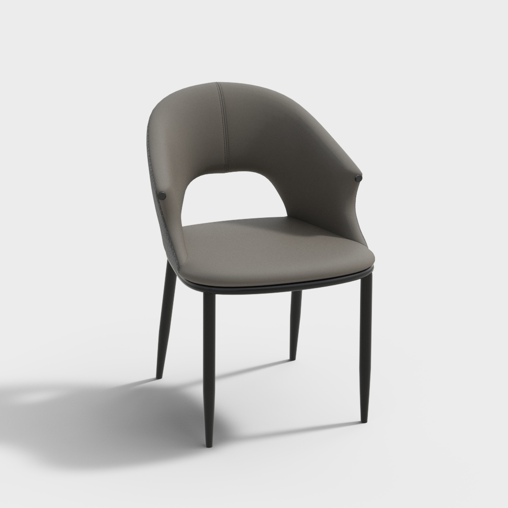 Sedia da pranzo 0.55m stile moderno serie 2B2 set versatile BSTJY3117A