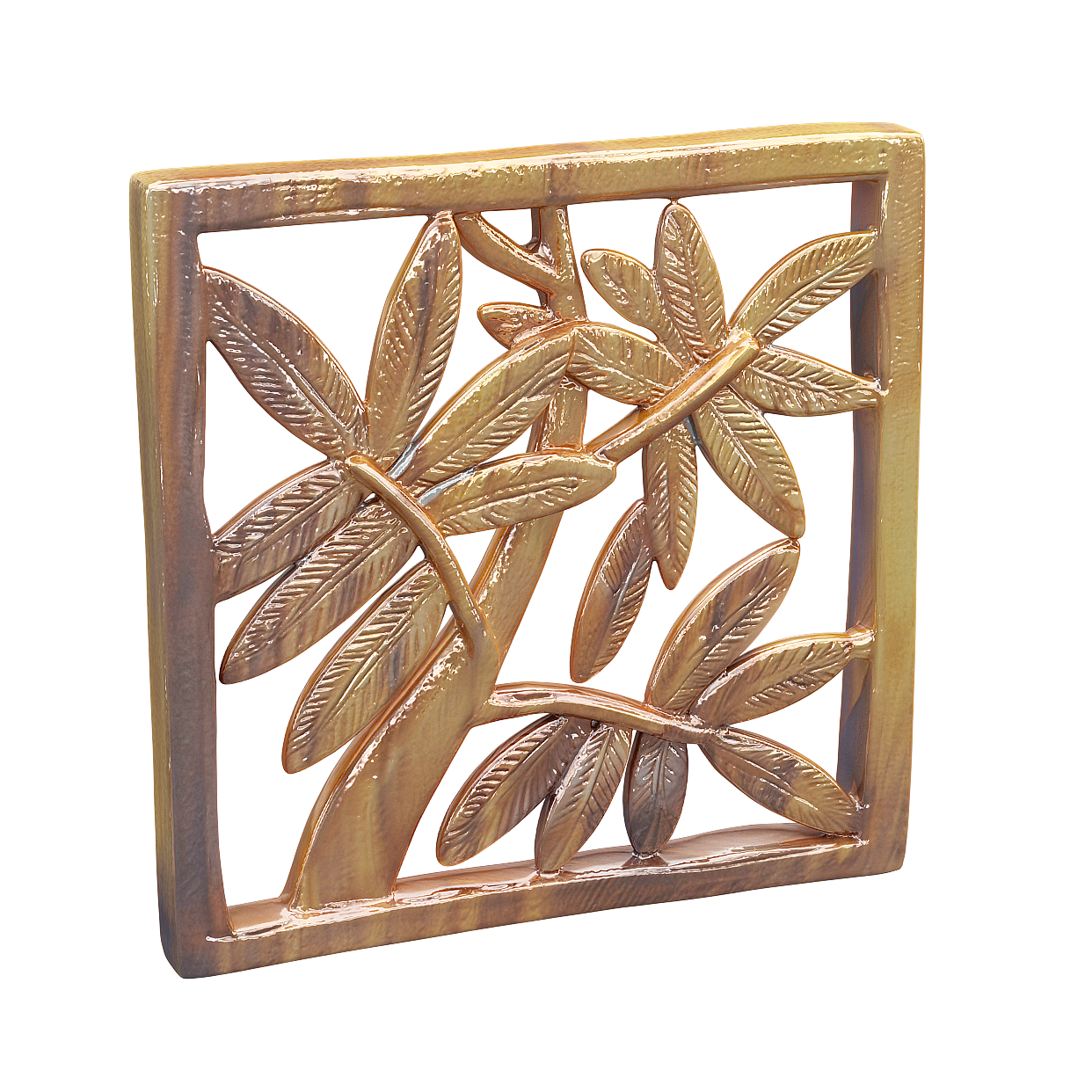 Tropical Wooden Sculpture 3D Model – Detailed Wood Texture