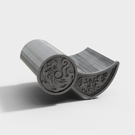 Ancient Stone Column Low-Poly 3D model for Creative Projects