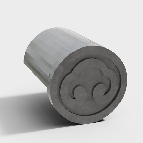 Stylish Low-Poly Concrete 3D Model for Modern Projects