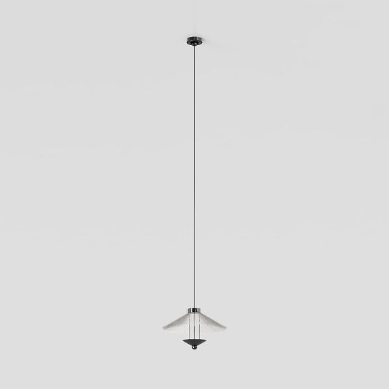 Elegant Low-Polygon Chandelier 3D model