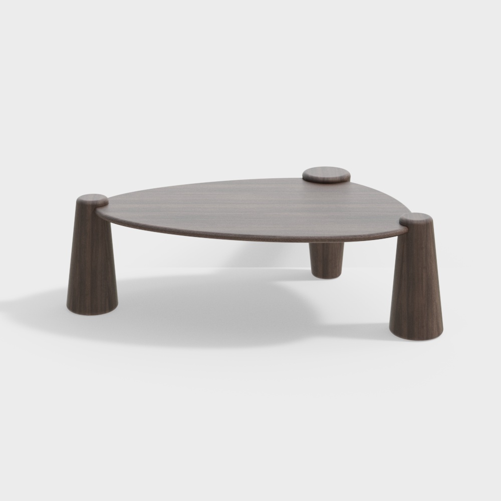 Island Coffee Table - Black Walnut