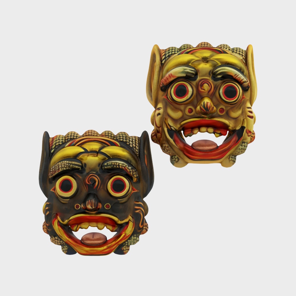 Indonesian Relief Masks