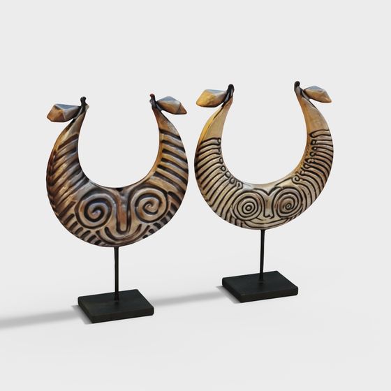 Набор резного деревянного декора 2