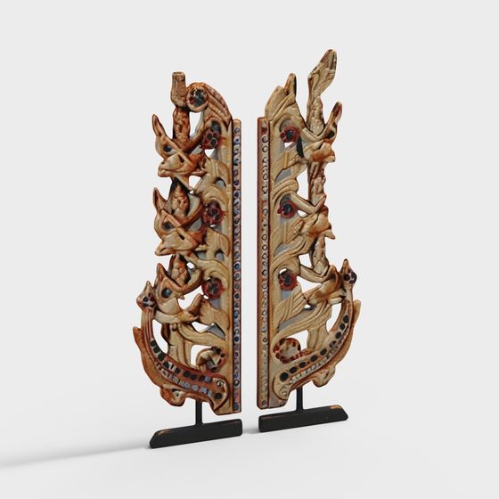 Dragon Dance Screen 3D model