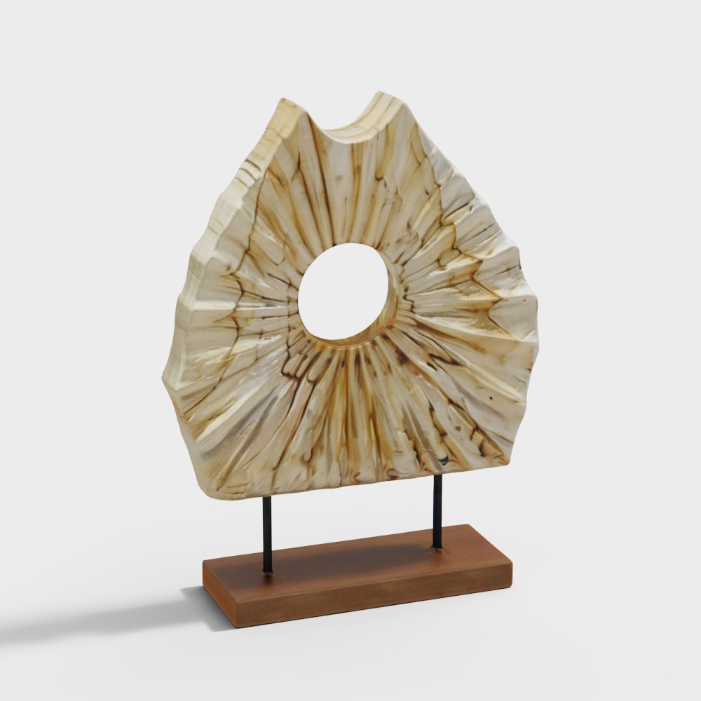 Natural Eye 3D Model – Forest-Inspired Textured Design