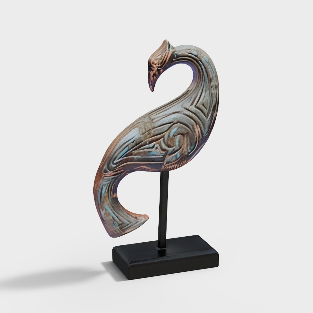 Elegant Swan 3D model with Detailed Textures