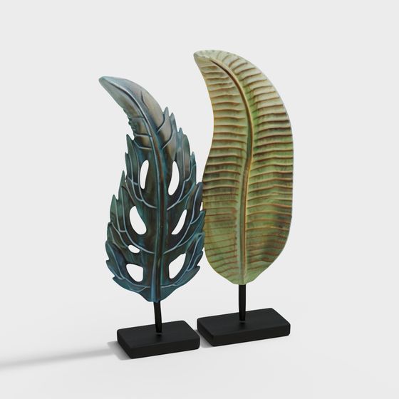 Tropical Leaves 3D model for Creative Projects