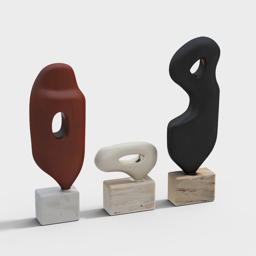 Комплект каменных скульптур