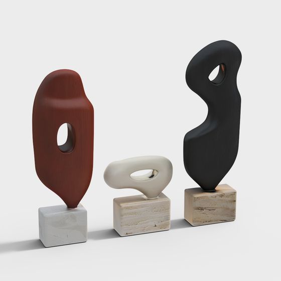 Комплект каменных скульптур